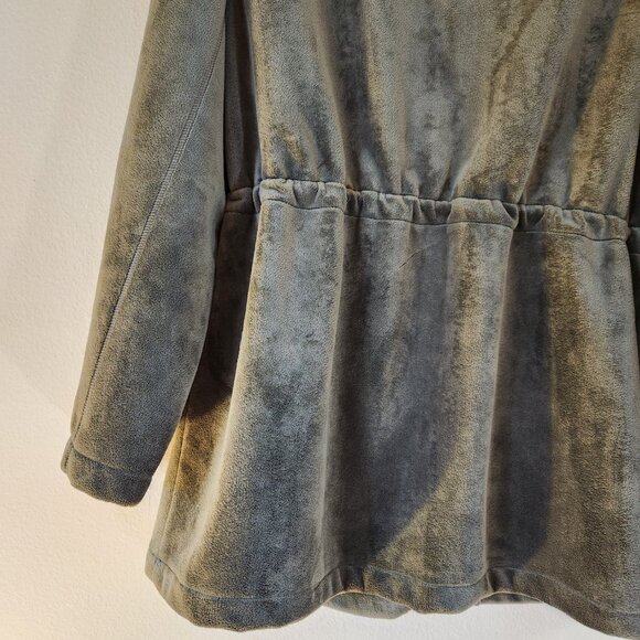 Westbound Soft Smokey Green Zip Front LS Winter Coat Medium - Picture 8 of 16